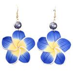 Blue Flower Earrings from Hawaii