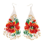 Floral Beaded Earrings