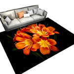 Orange Flower Rug