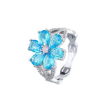 Crystal Flower Ring