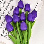 Purple Silk Tulips