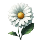 White Daisy Sticker