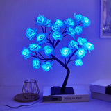 Blue Rose Tree Lamp