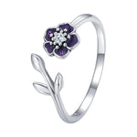 Violet Flower Ring