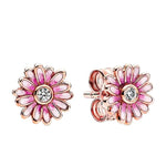 Pink Daisy Earrings