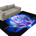 Blue Flower Area Rug