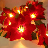 Poinsettia String Lights