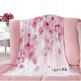 Cherry Blossom Throw Blanket