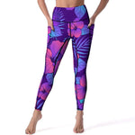 Purple Flower Leggings