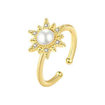 Sunflower Pearl Ring