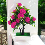 Artificial Potted Roses Bonsai