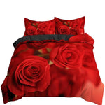 Red Rose Duvet Cover