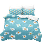 Blue Floral Duvet Cover