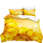 Yellow Flower Duvet Cover