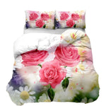 Flower Print Duvet Cover