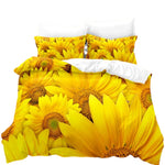 Yellow Floral Duvet Cover