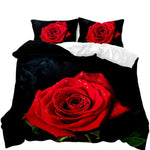 Black Rose Duvet Cover