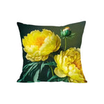 Yellow Peony Pillow Cover