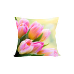 Throw Pillow with Flowers