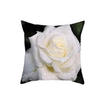 White Flower Pillow Cover