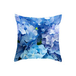 Blue Floral Pillow Cover