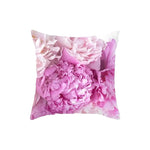 Pink Floral Throw Pillow