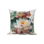 Watercolor Floral Throw Pillow