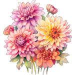 Dahlia Wall Decal