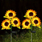 Solar Sunflower Garden Lights