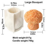 Flower Bouquet Candle Mold