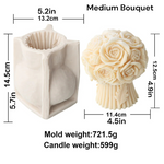 Flower Bouquet Candle Mold