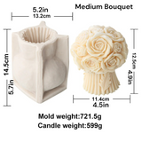 Flower Bouquet Candle Mold