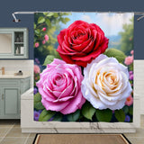 Shower Curtain with Roses Home Decor