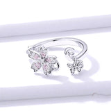 Silver Blossom Rings