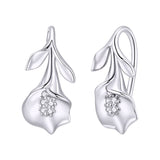 Silver Calla Lily Earrings