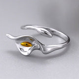 Silver Calla Lily Rings