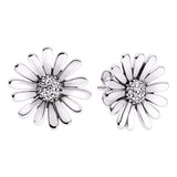 Silver Daisy Earrings
