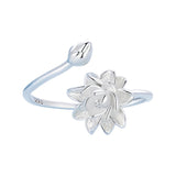 Silver Lotus Rings