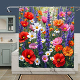 Spring Flower Shower Curtain Home Decor