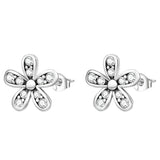 Sterling Silver Daisy Earrings