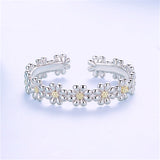 Sterling Silver Daisy Rings