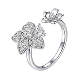 Sterling Silver Flower Ring