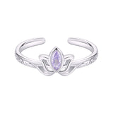 Sterling Silver Lotus Flower Ring