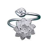 Sterling Silver Lotus Ring