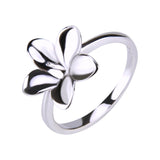 Sterling Silver Plumeria Ring