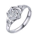Sterling Silver Rose Flower Ring