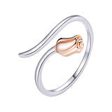 Sterling Silver Tulip Ring