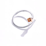 Sterling Silver Tulip Ring Side View
