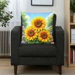 Sunflower Accent Pillow Home Decor