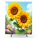 Sunflower Bathroom Shower Curtain